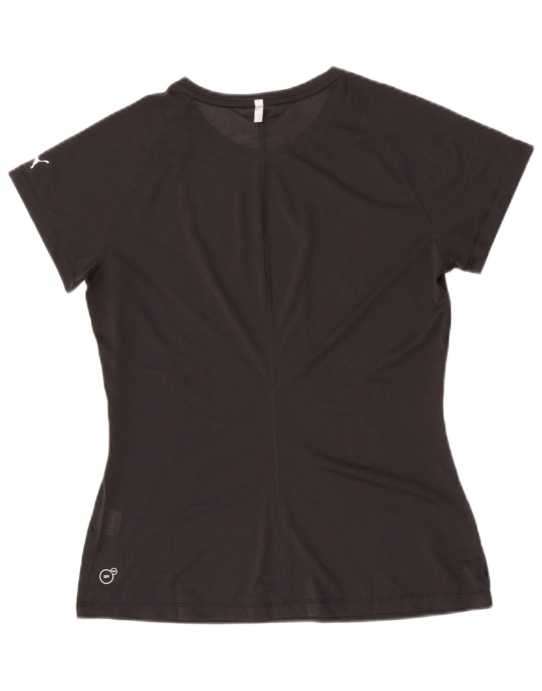 Puma Mujer See Through Graphic Camiseta Top UK 12 Medium Negro