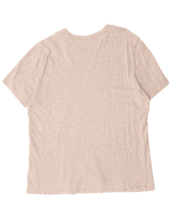 REEBOK Camiseta clásica con gráfico para hombre Top XL Gris Algodón