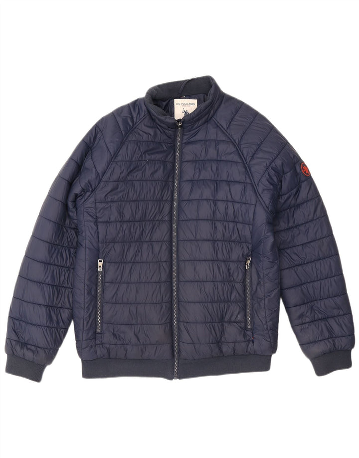 Asociación de Polo de EE. UU. Chaqueta acolchada para hombre UK 38 Medium Azul marino Nylon