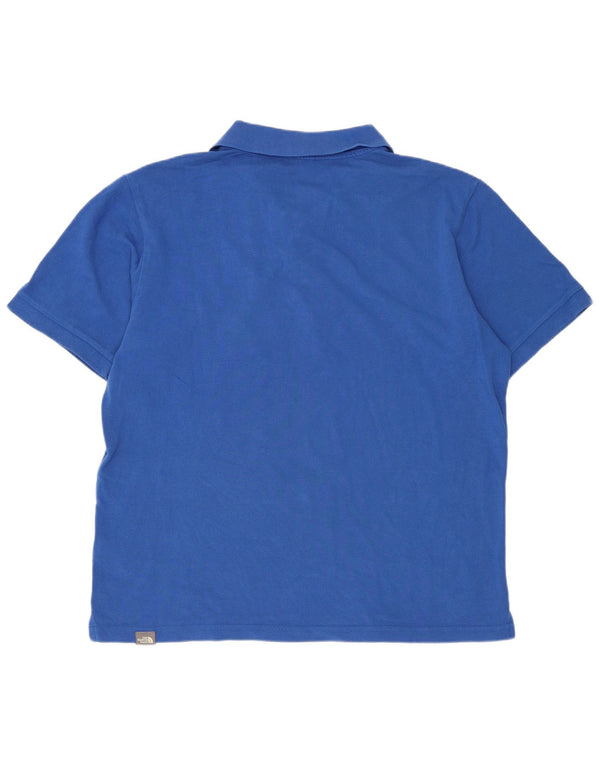 Polo The North Face Hombre Algodón Azul Medio