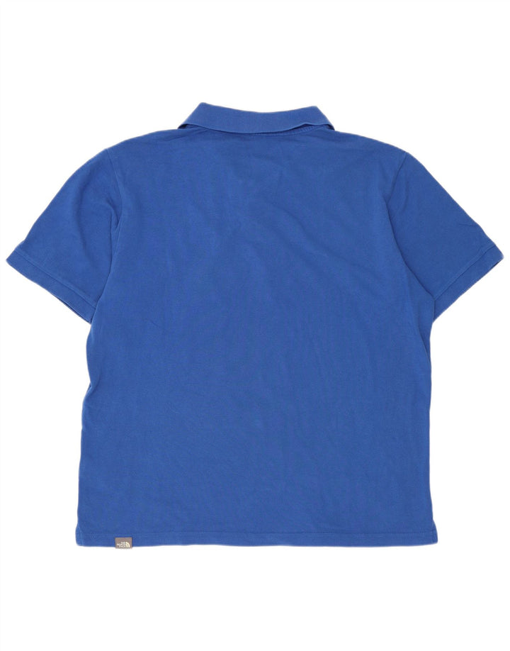 Polo The North Face Hombre Algodón Azul Medio