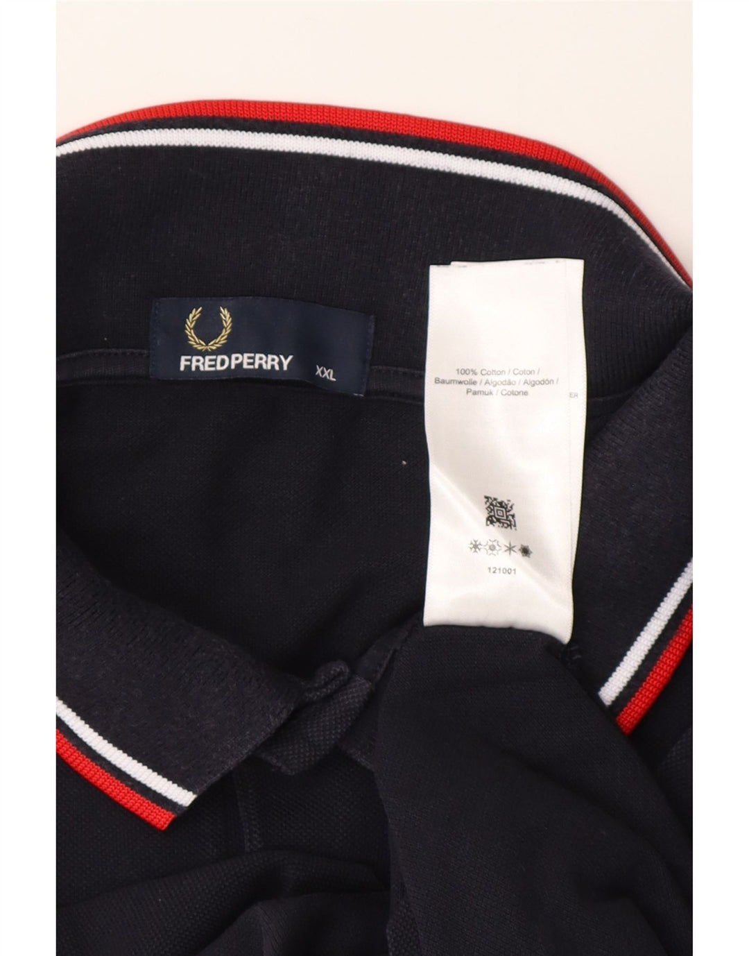 Fred Perry Polo Hombre 2XL Azul Marino Algodón