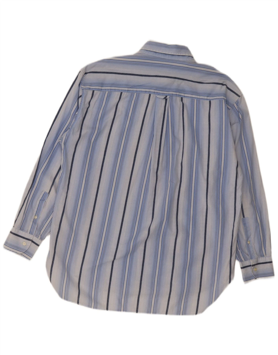 Wampum Camisa De Hombre Grande De Algodón A Rayas Azul