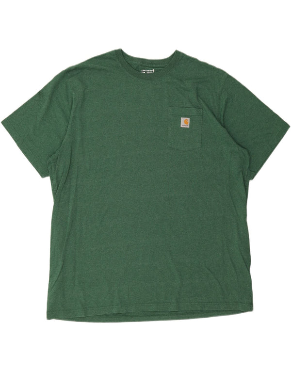 CARHARTT Camiseta holgada alta para hombre Top 3XL Algodón verde