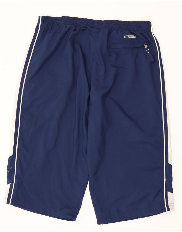PUMA Bermudas deportivas para hombre, talla grande, poliéster color azul marino