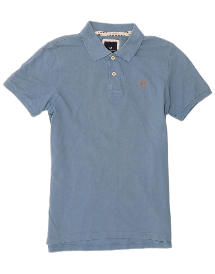 Crew Clothing Polo para hombre de algodón azul medio