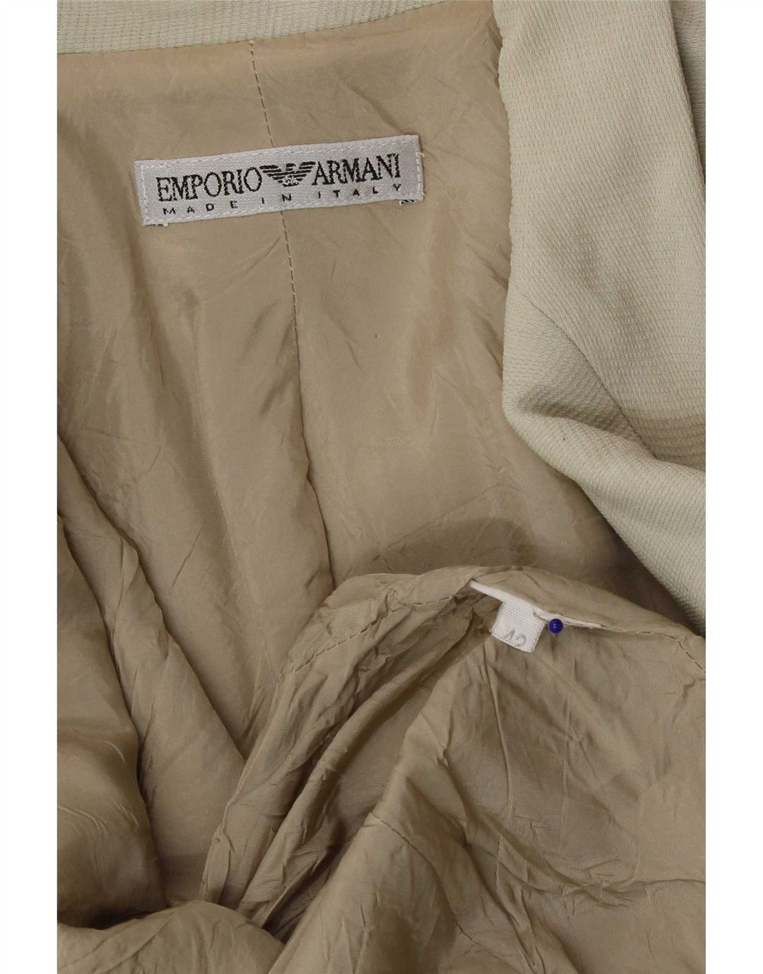 Emporio Armani Chaqueta tipo blazer con 1 botón para mujer IT 42 Verde medio