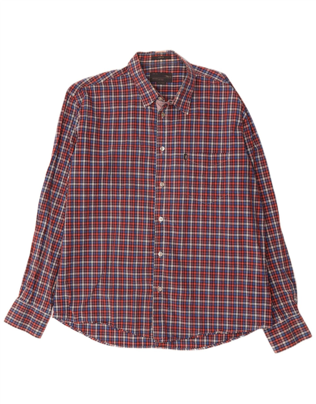Camisa Marlboro Classics Hombre 2XL Algodón A Cuadros Multicolor