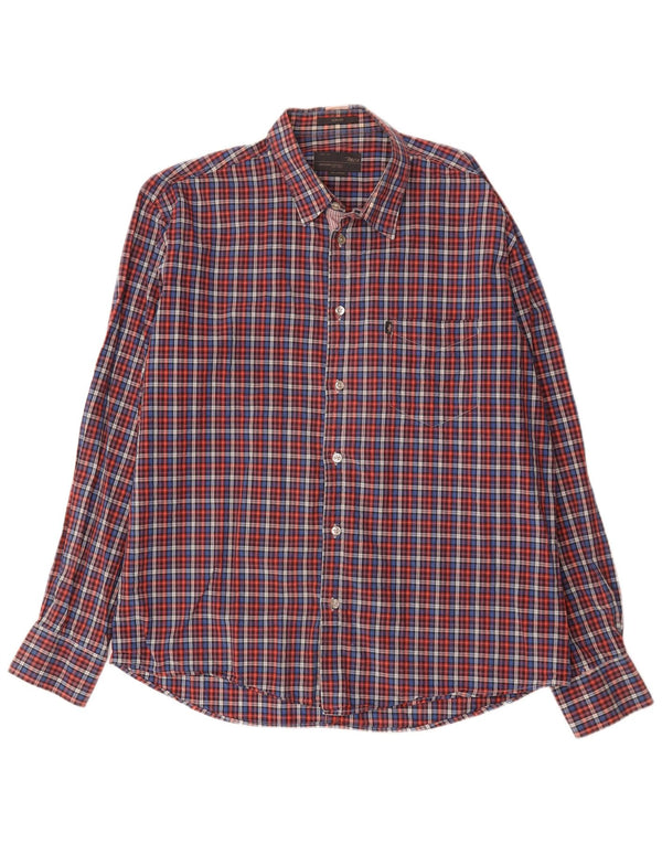 Camisa Marlboro Classics Hombre 2XL Algodón A Cuadros Multicolor