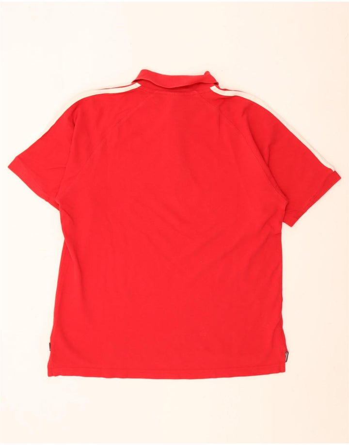 Polo Adidas Hombre Algodón Rojo Medio