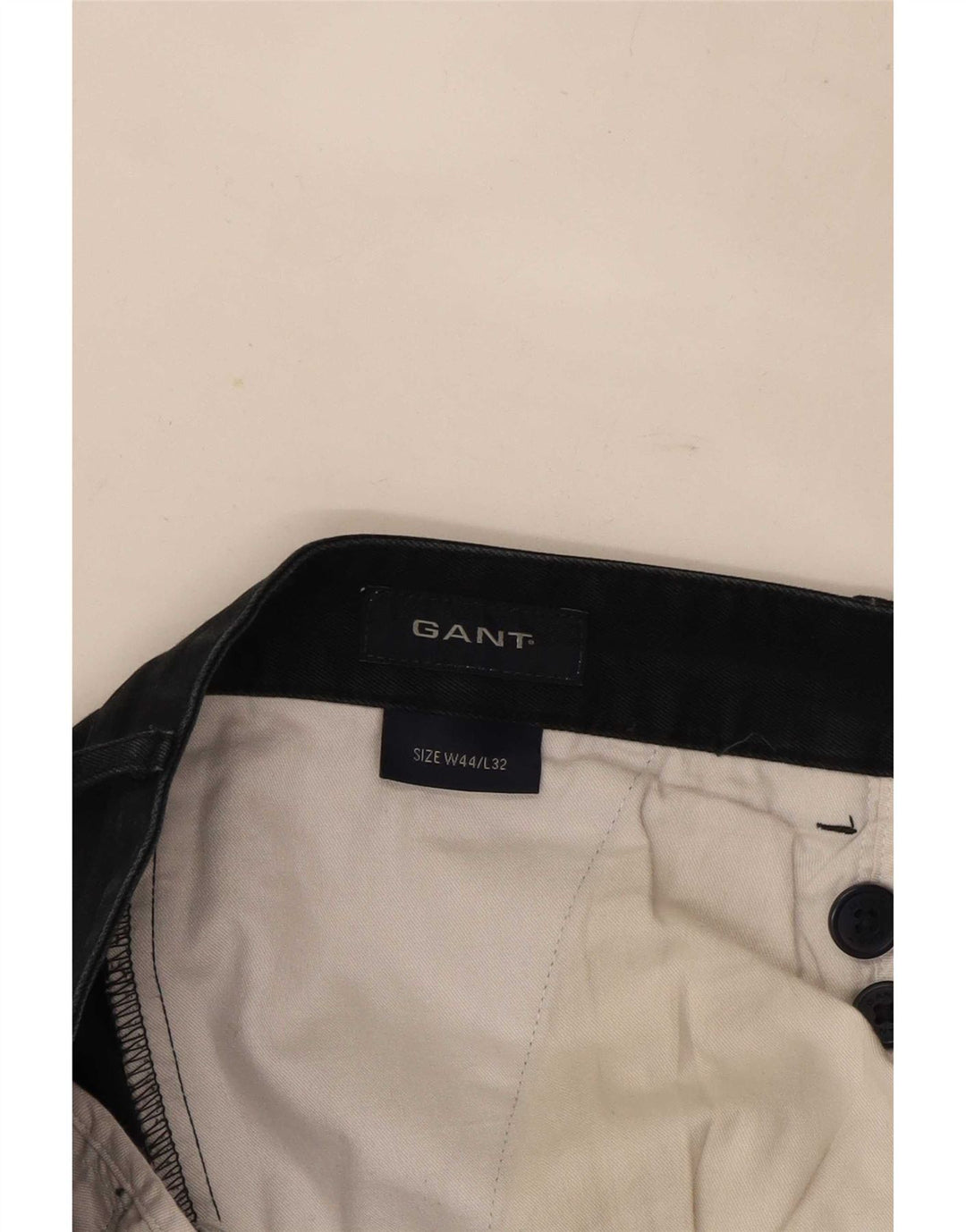 Gant Pantalón chino recto para hombre W44 L32 Black