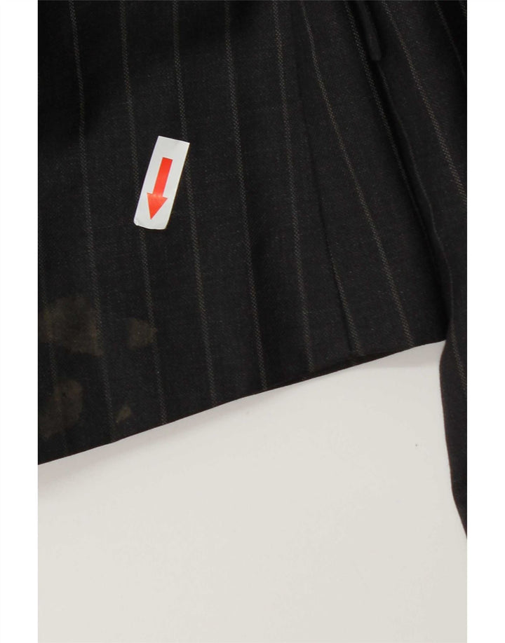 Marks & Spencer Chaqueta tipo blazer de 2 botones para hombre UK 44 XL Lana gris a rayas