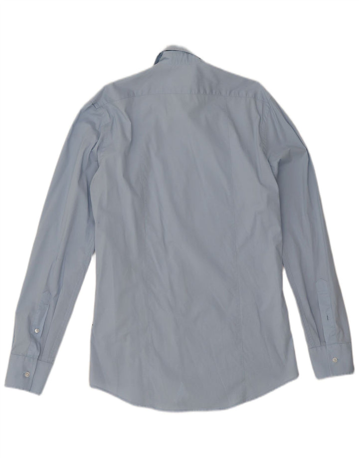 Camisa Calvin Klein Hombre Slim Fit Algodón Azul Medio