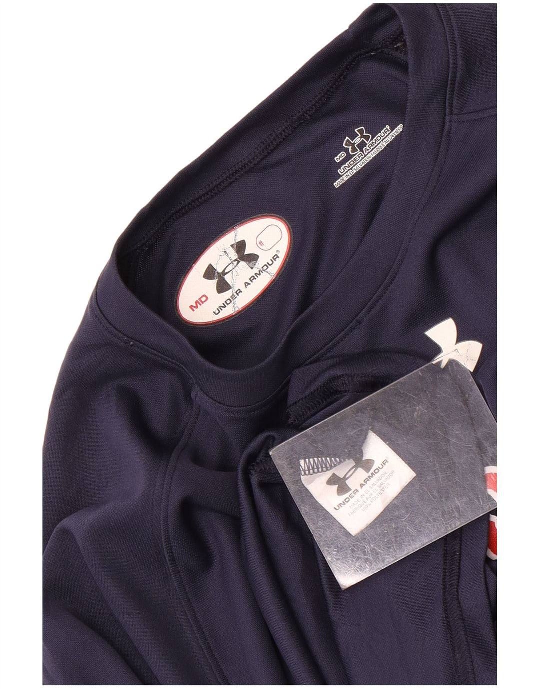 Under Armour Camiseta gráfica para hombre Top Medium Azul marino Poliéster