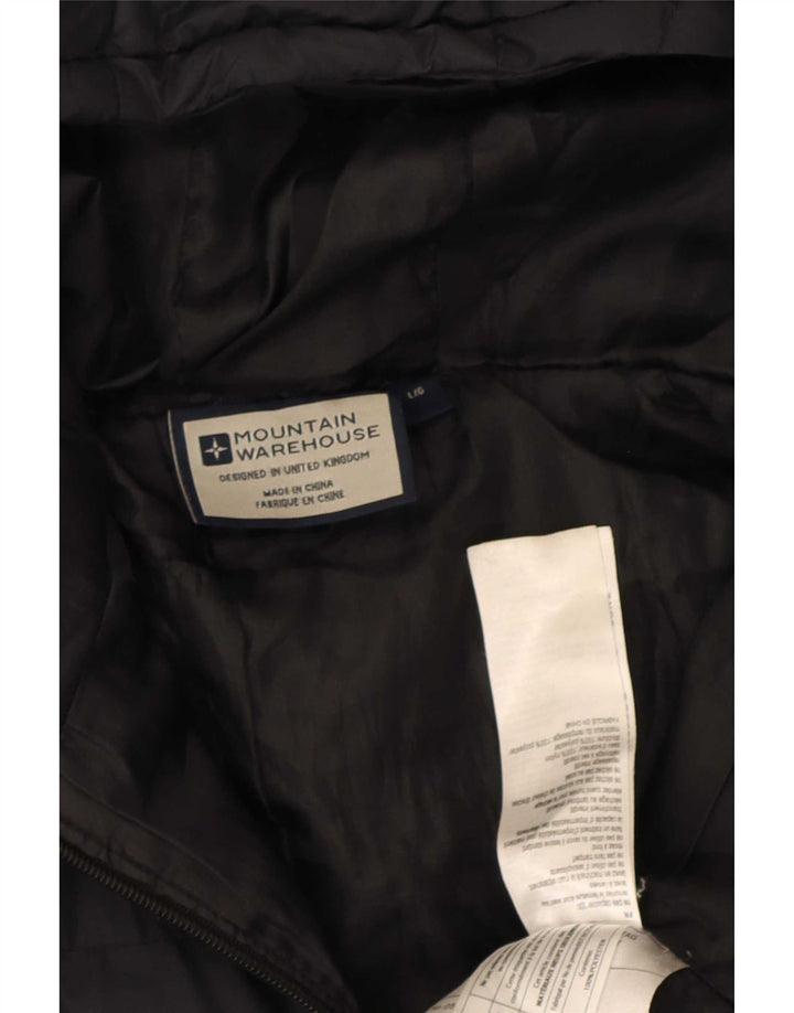 Chaqueta acolchada con capucha para hombre Mountain Warehouse UK 40 Large Nylon negro
