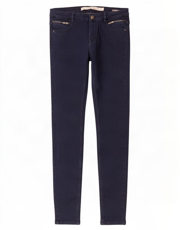 Zara Mujer Trafaluc Skinny Jeans EU 38 Small W28 L32 Azul Marino Algodón