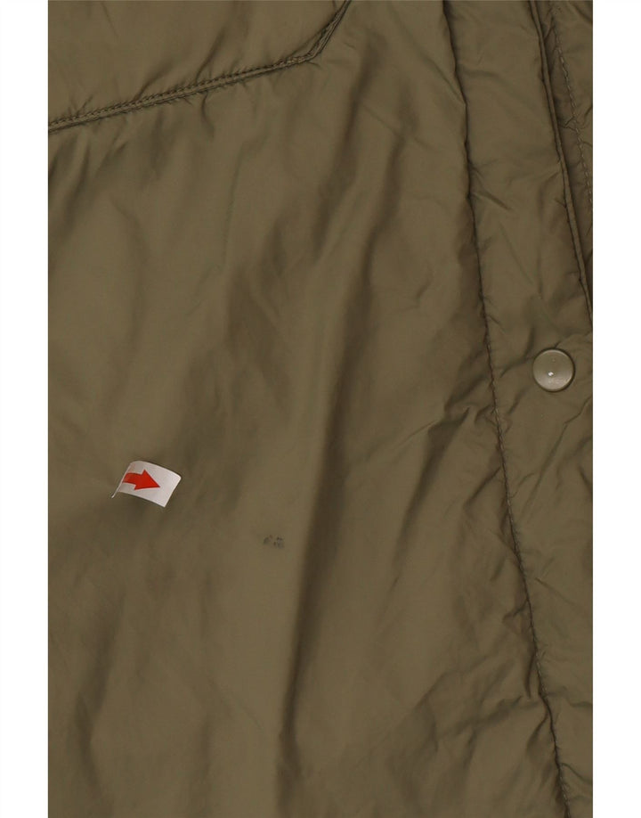 Zara Mujer Abrigo Cortavientos Extragrande UK 46 Grande Poliamida Caqui