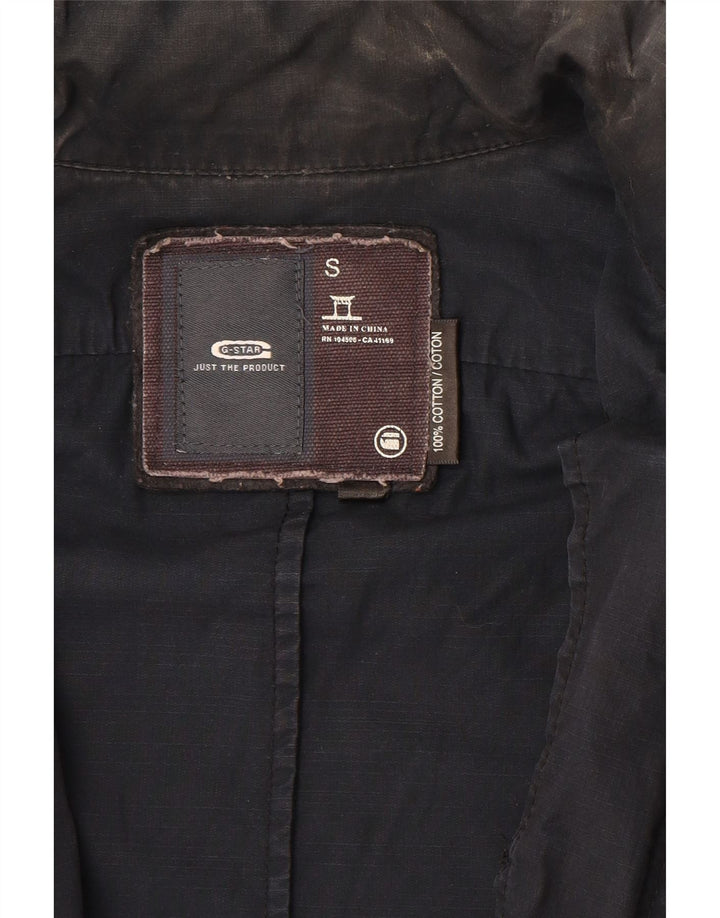 G-Star Hombre Chaqueta Militar Pequeña Algodón Azul Marino