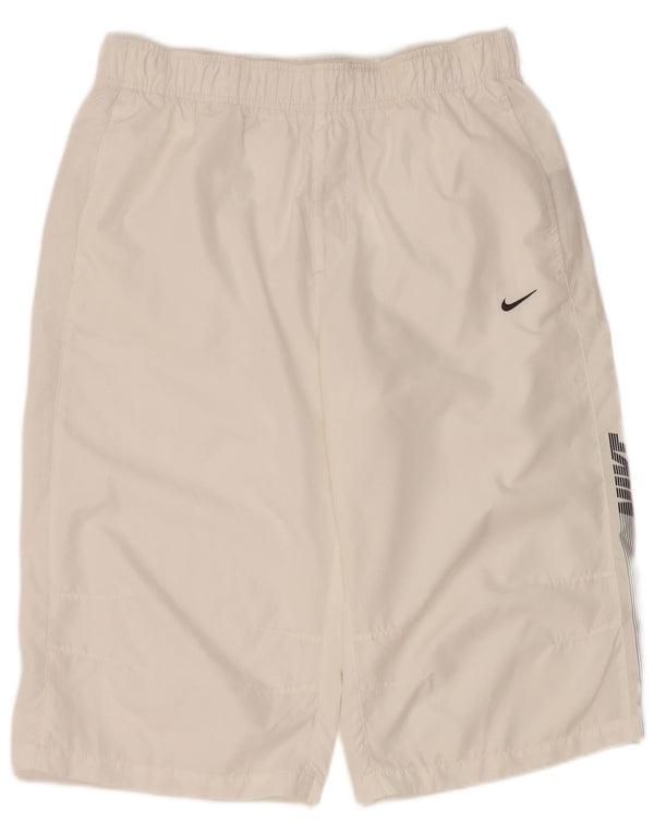 Nike Mens Graphic Sport Shorts Large White Polyester