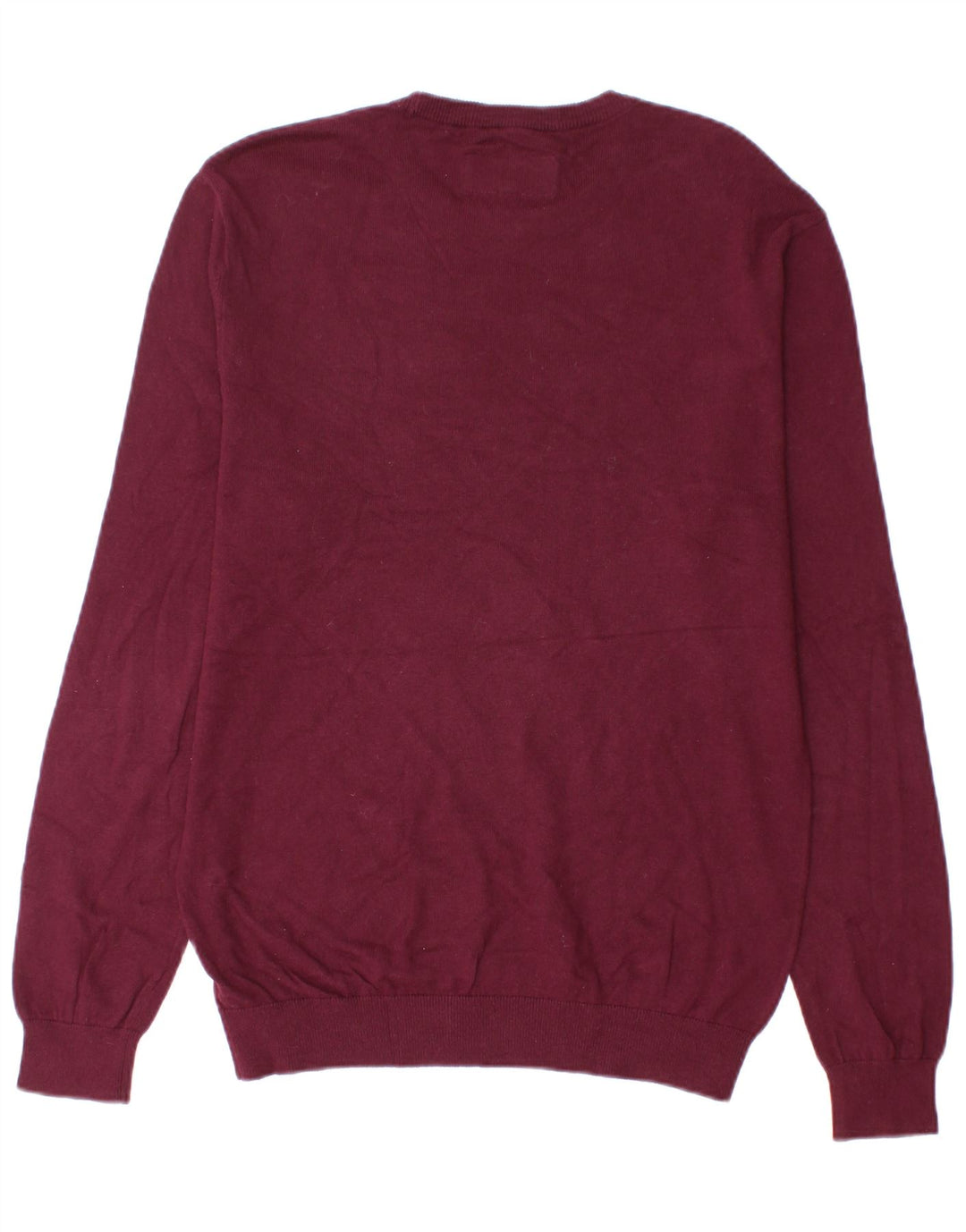 Jack Wills Jersey De Cuello Redondo Para Hombre De Algodón Burdeos Medio