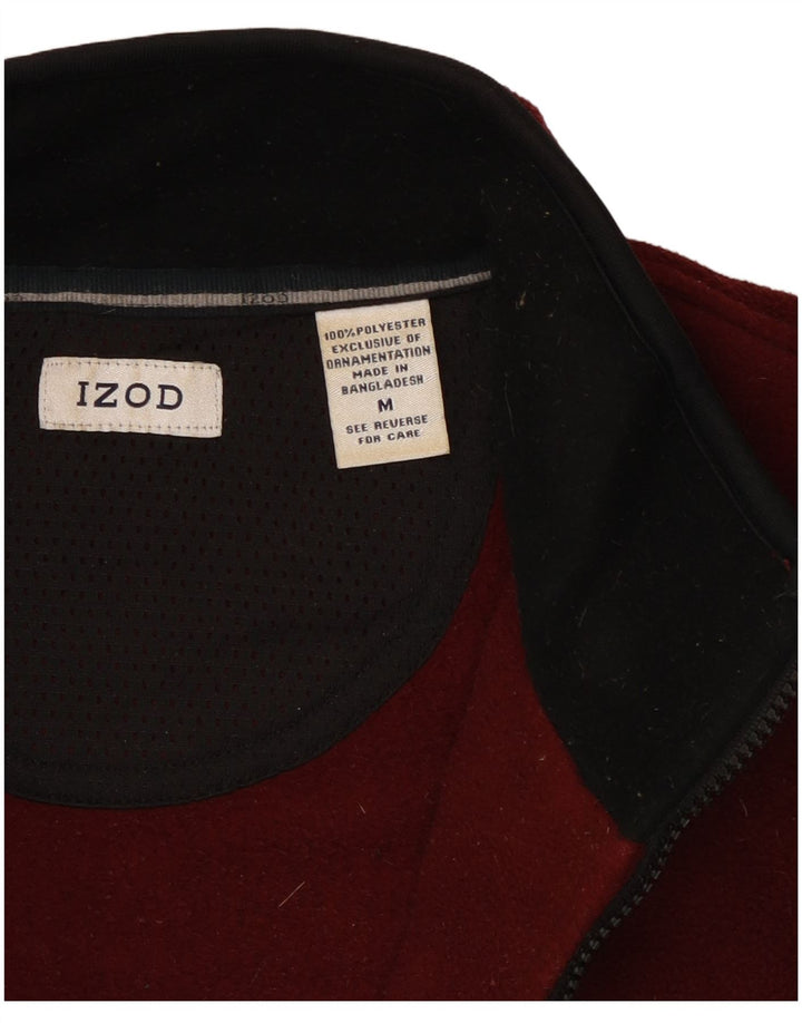 Chaqueta Polar Izod Hombre Poliéster Burdeos Medio