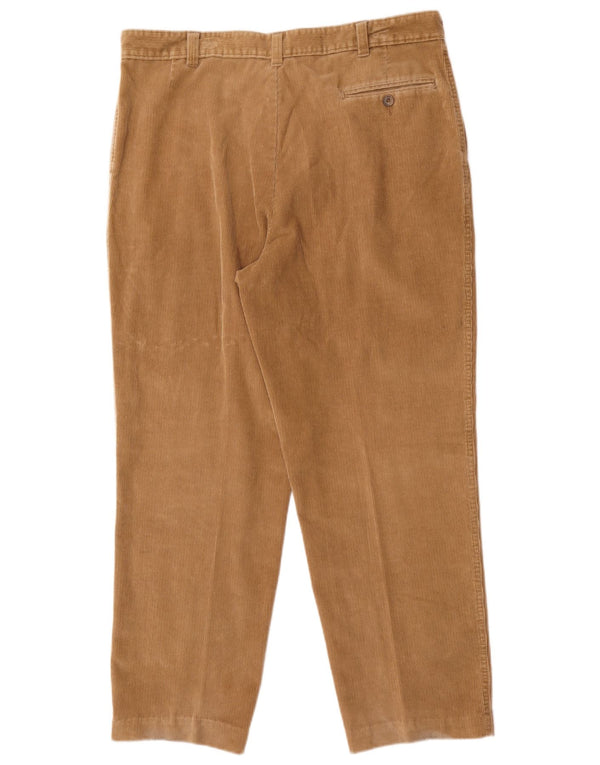 Marks & Spencer Pantalones de pana con clavijas para hombre W38 L29 Algodón marrón