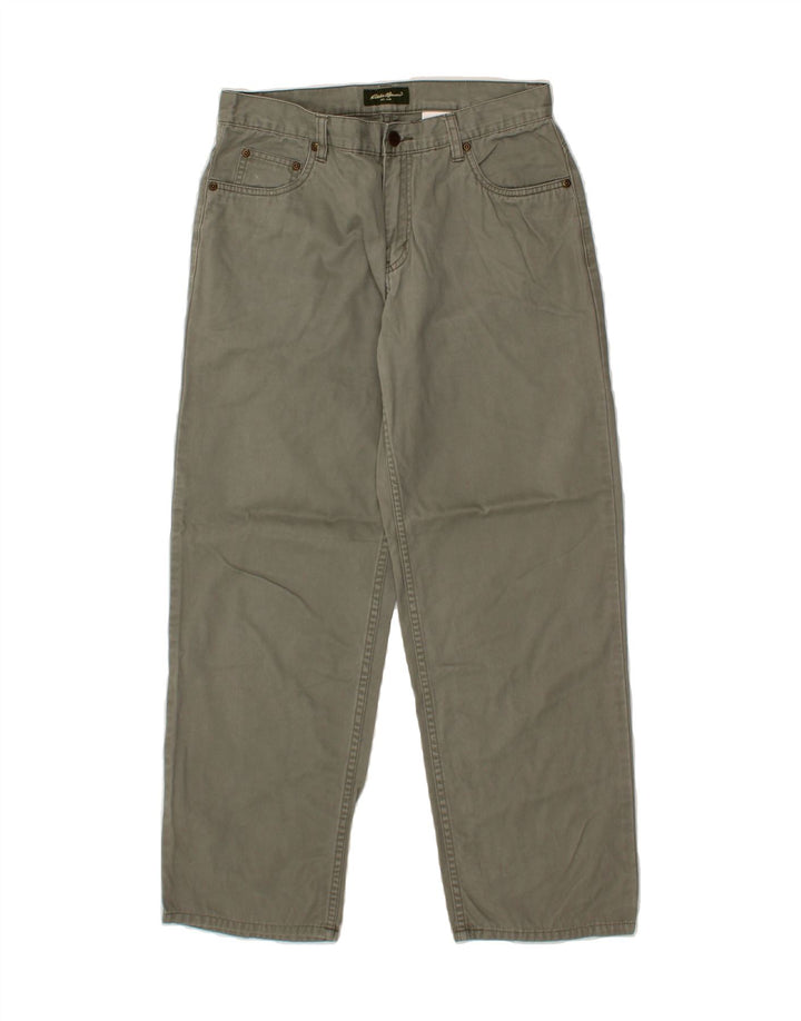 EDDIE BAUER Womens Straight Casual Trousers US 8 Medium W30 L28 Grey Vintage Eddie Bauer and Second-Hand Eddie Bauer from Messina Hembry 