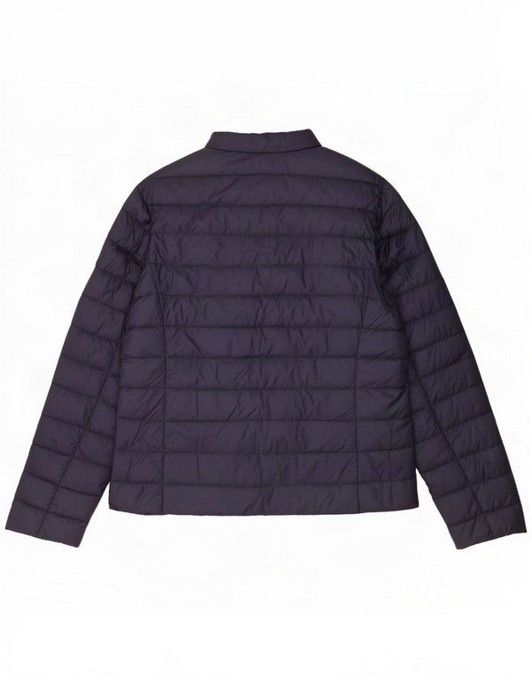 Chaqueta acolchada para mujer Max Mara UK 46 Large Azul marino Poliamida