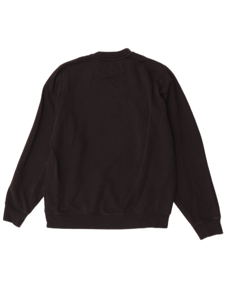 Diesel Hombre Sudadera Gráfica Jersey Pequeño Algodón Negro