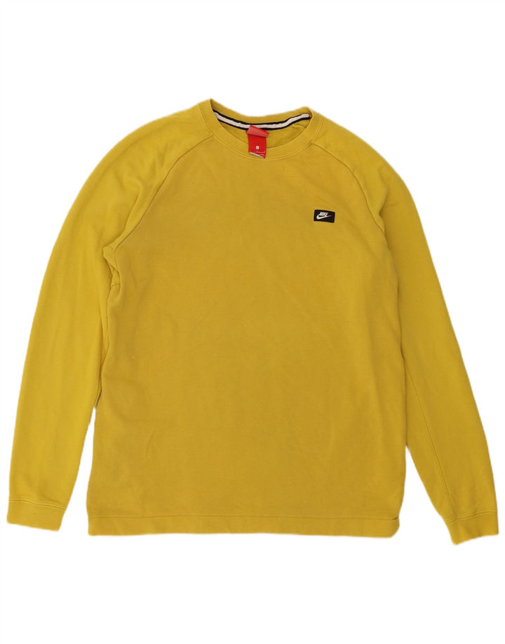 Nike - Sudadera tipo jersey para hombre, talla grande, algodón amarillo
