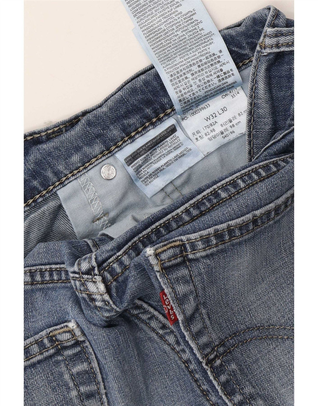 Vaqueros Levi's Mujer Slim W32 L30 Algodón Azul