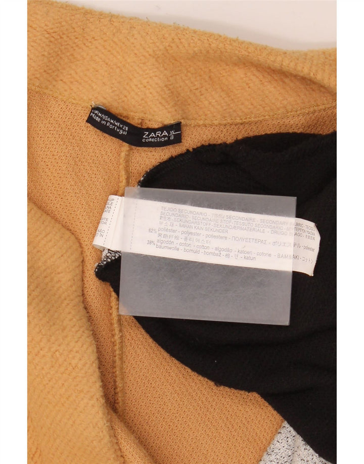 Zara Abrigo abierto extragrande para mujer UK 44 Mediano Bloque de color multicolor