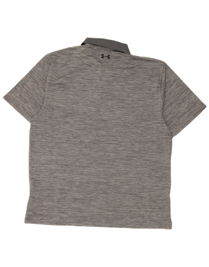 Polo Under Armour Hombre XL Poliéster moteado gris