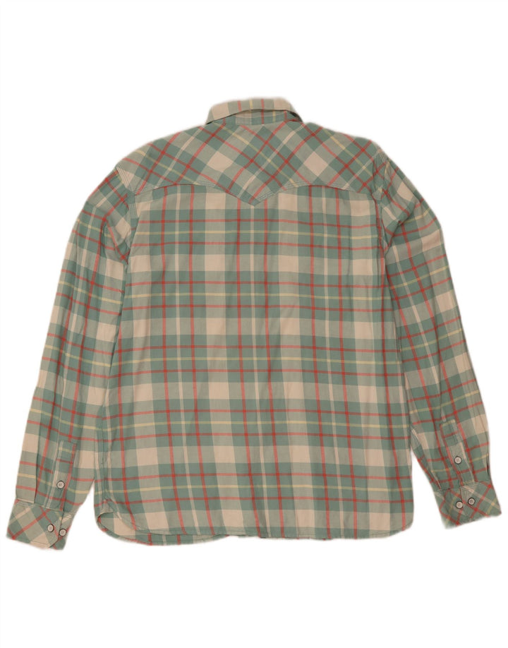 Levi's Hombre Camisa De Franela De Algodón A Cuadros Verdes Grandes