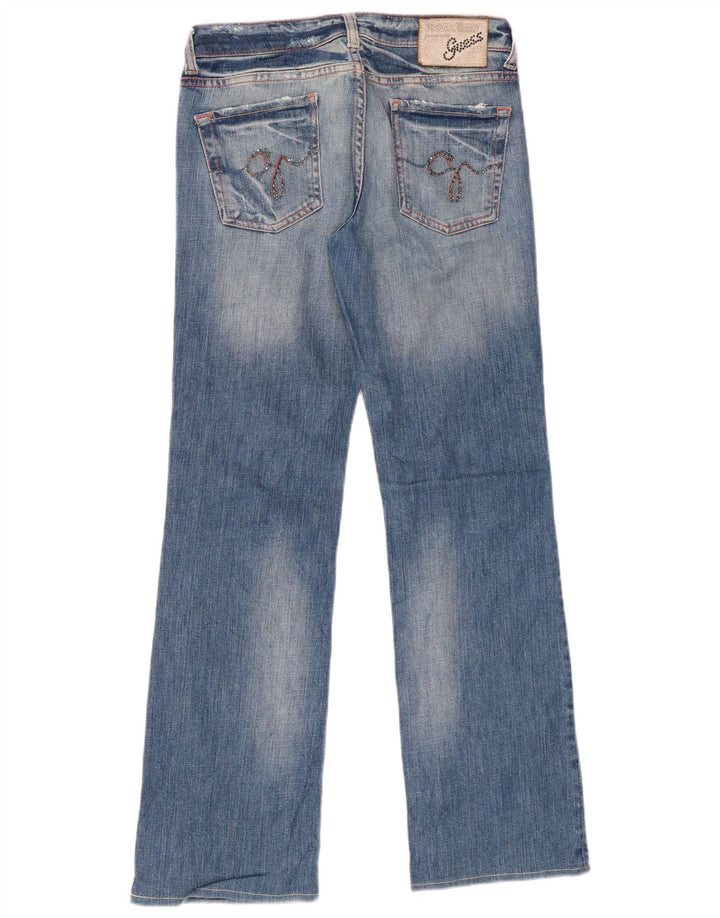 GUESS Vaqueros Rectos Mujer W26 L29 Azul Algodón