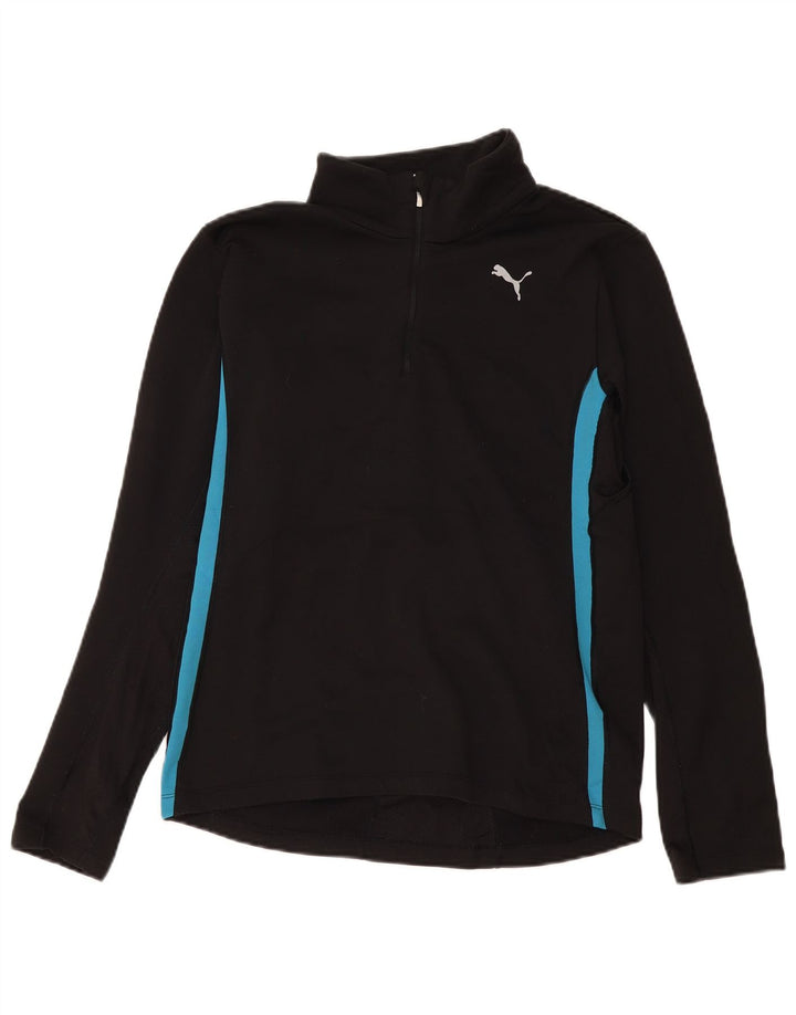 Puma - Chándal con cremallera y cuello para mujer, talla M, color negro