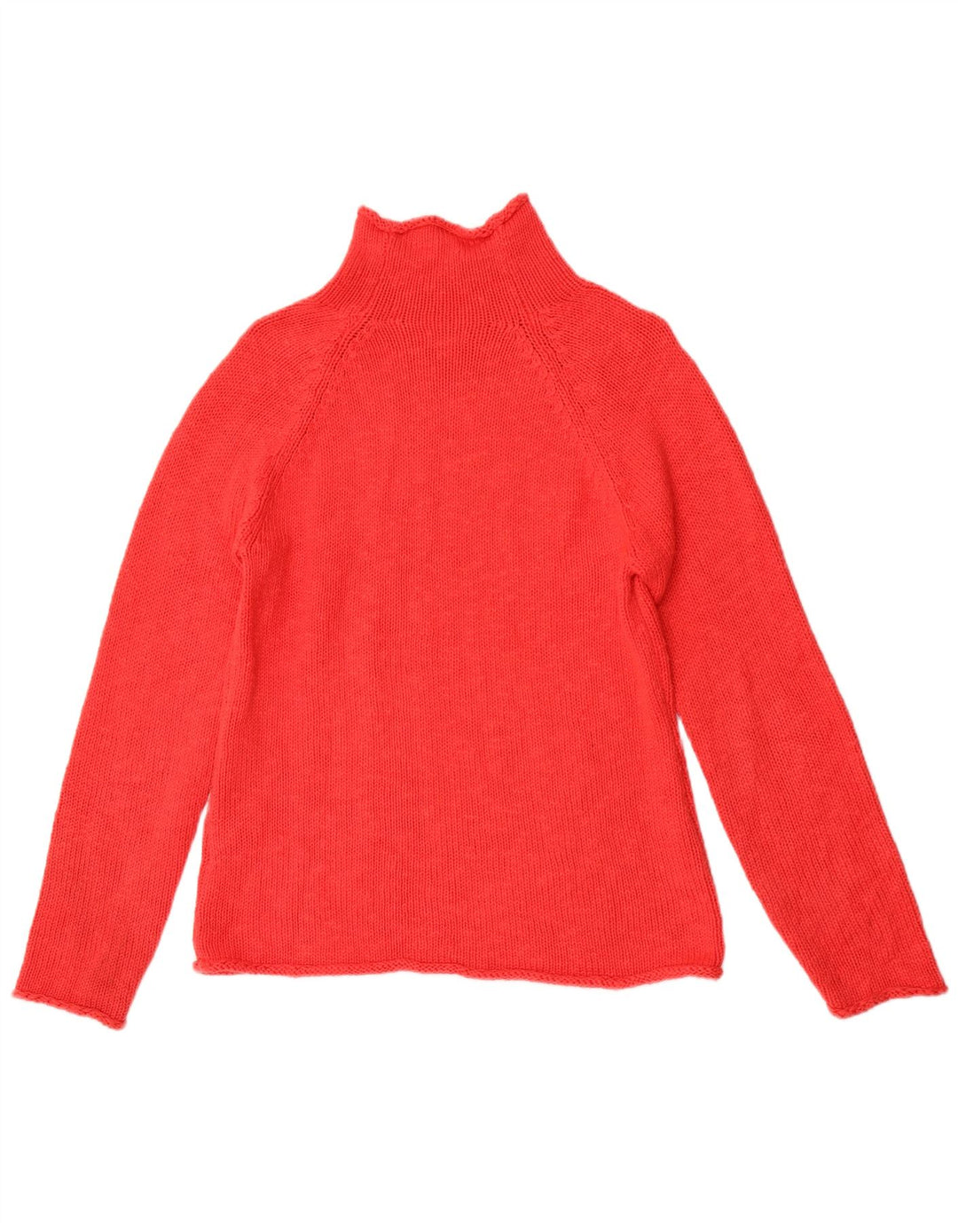 L.L.Bean Suéter tipo jersey con cuello alto para mujer UK 40 Algodón rojo mediano