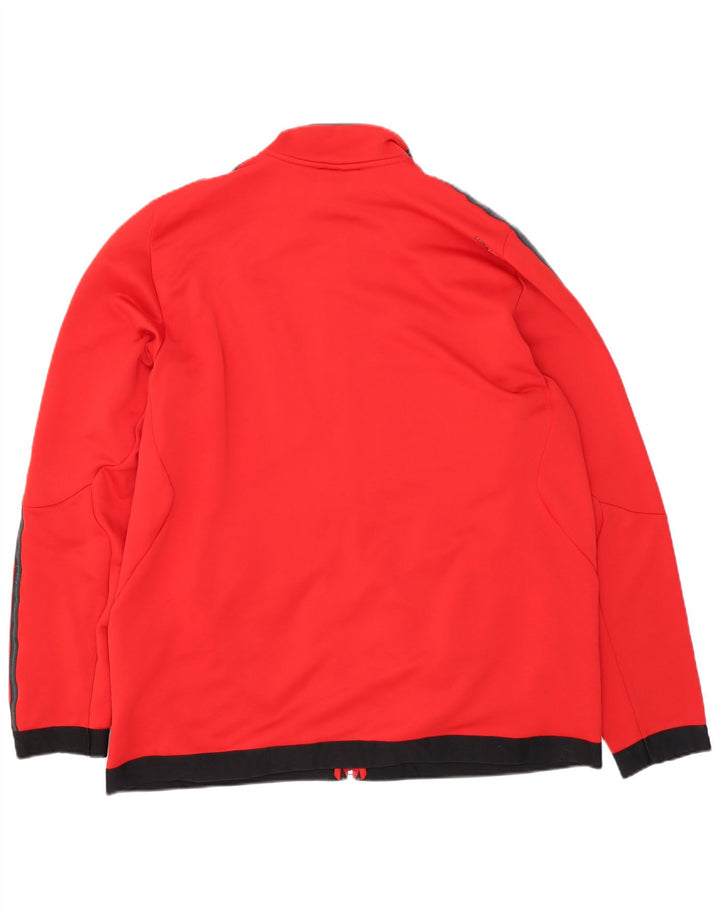 Adidas Mens Climalite Chándal Top Chaqueta 2XL Rojo Poliéster