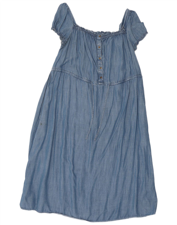 Marks & Spencer Vestido largo para mujer Reino Unido 46 Grande Lyocell azul