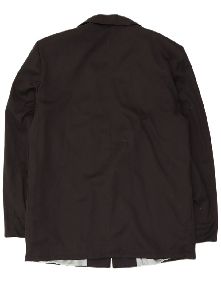 Vintage hombres 1 botón Blazer chaqueta Reino Unido 40 grande negro