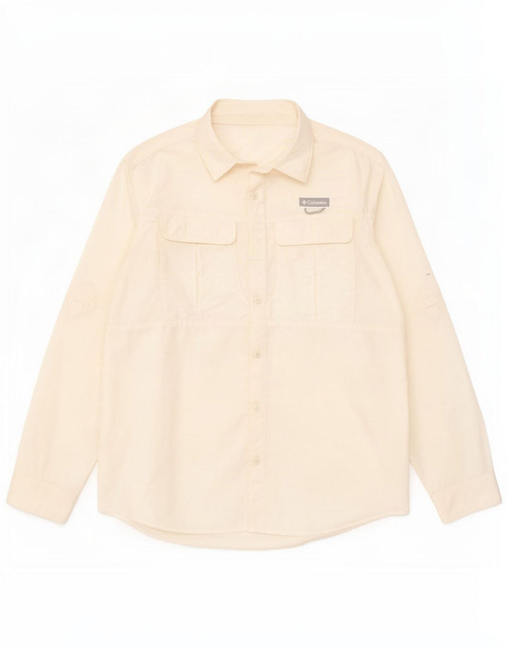 Camisa Columbia Omni-Shield para hombre Nylon blanco mediano