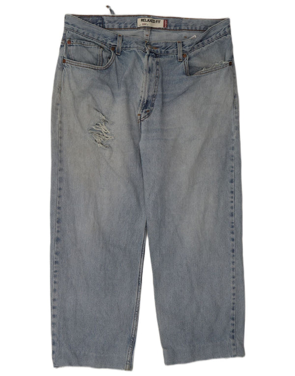 Levi's Jeans recortados de corte relajado y desgastados 550 para hombre W38 L26 Algodón azul