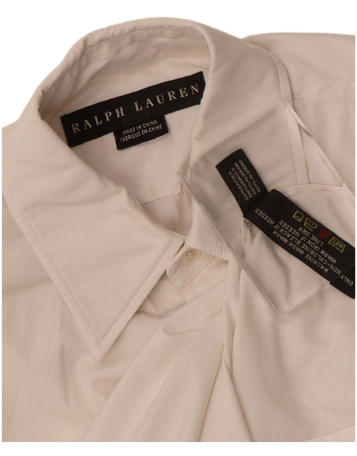 Ralph Lauren Camisa Formal para Mujer Algodón Blanco Mediano