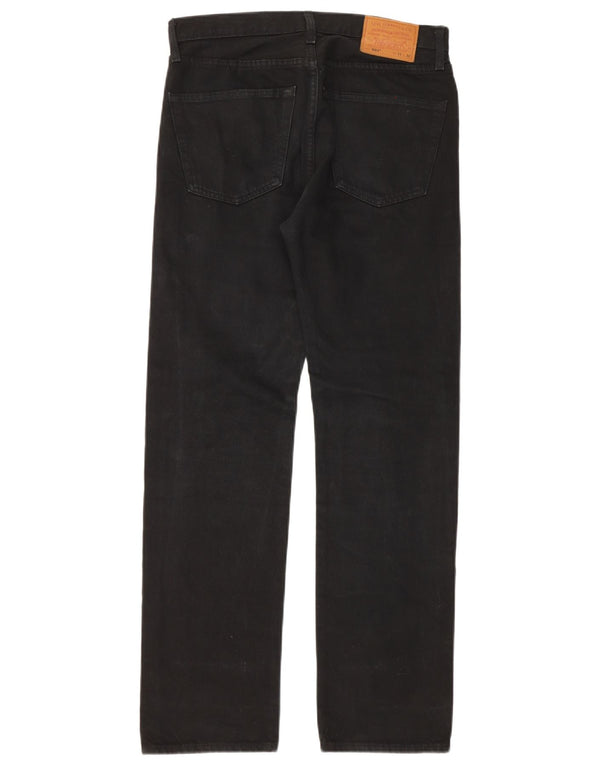 Levi's Vaqueros rectos 501 para hombre W31 L32 Algodón negro