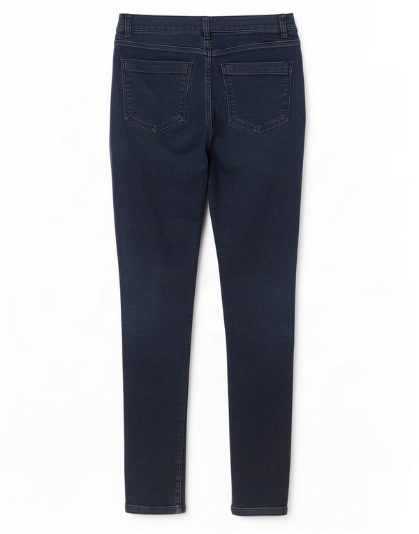 Marks & Spencer Vaqueros pitillo para mujer UK 14 Large W32 L31 Algodón azul marino