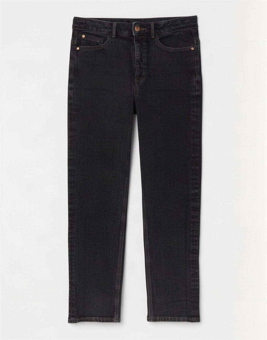 Marks & Spencer Vaqueros ajustados para mujer UK 12 Medium W28 L28 Algodón gris