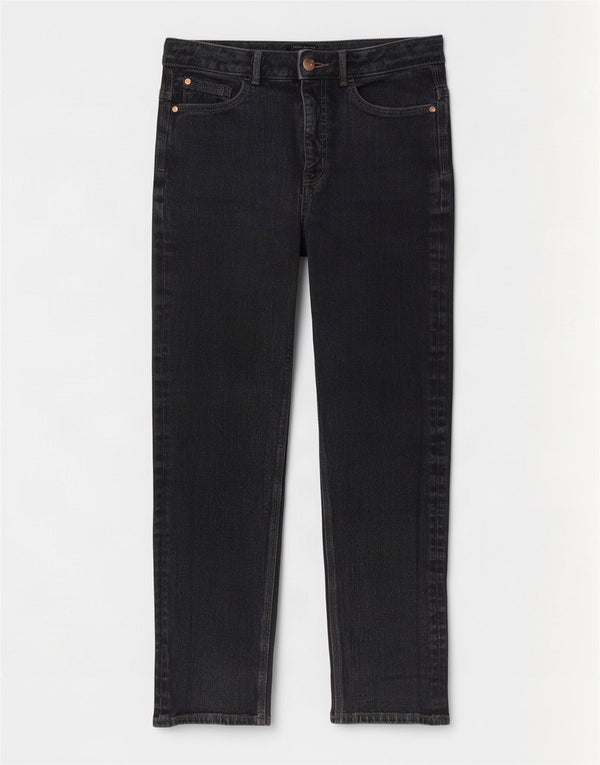Marks & Spencer Vaqueros ajustados para mujer UK 12 Medium W28 L28 Algodón gris