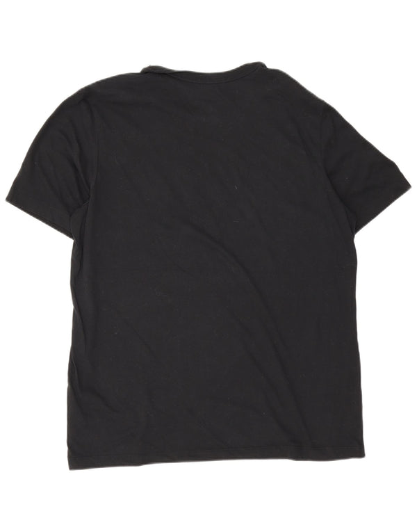 Nike Dri Fit Graphic Camiseta para hombre, talla grande, algodón negro