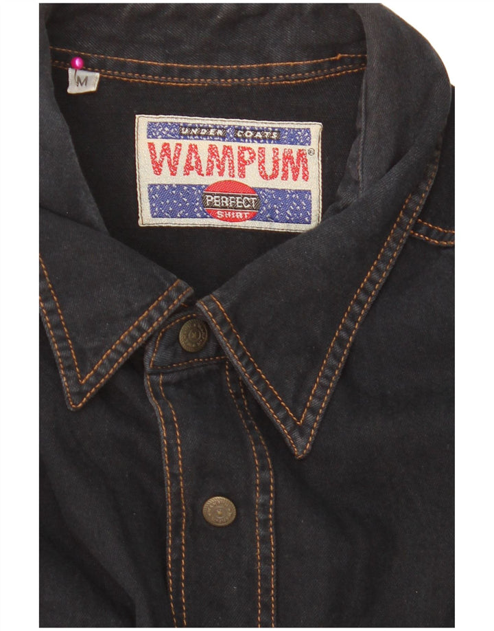 WAMPUM Camisa Vaquera Hombre Azul Marino Medio