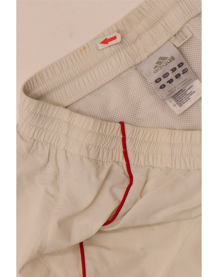 Adidas Mens Climalite Sport Shorts Grande Blanco Colorblock Poliéster